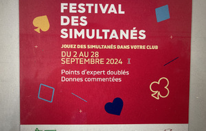 Septembre 2024 - FESTIVAL des SIMULTANES